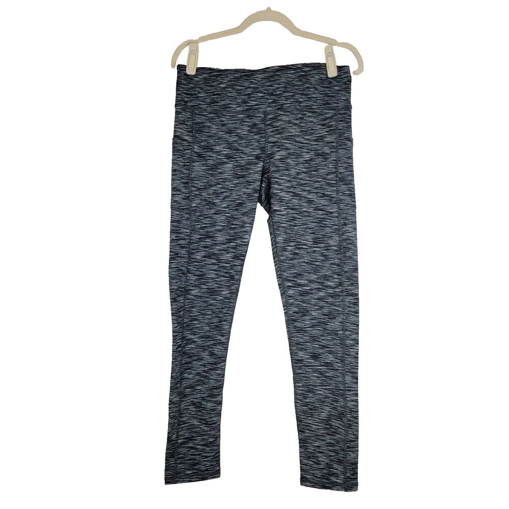 Fengbay Legging Yoga Pants Abstract Print Black Gray White Women's size XL